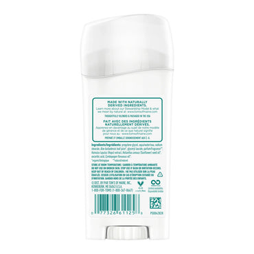 Toms Of Maine Natural Long-Lasting Deodorant Stick Apricot, 2.25 Oz