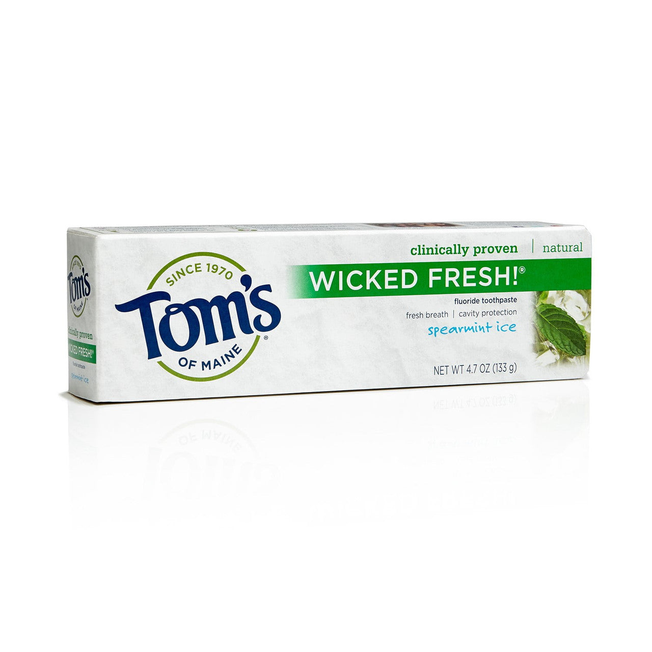 Toms Of Maine Long Lasting Wicked Fresh Spearmint Ice Fluoride Toothpaste - 4.7 Oz