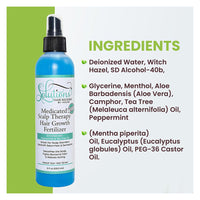Nzuri Solutions Medicated Scalp Therapy Hair Growth Fertilizer, 8 Oz