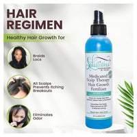 Nzuri Solutions Medicated Scalp Therapy Hair Growth Fertilizer, 8 Oz
