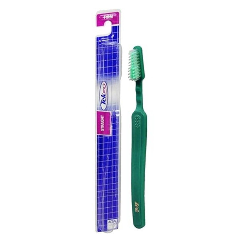 Tek Pro Full Head Straight Toothbrush, Medium, 1 Ea