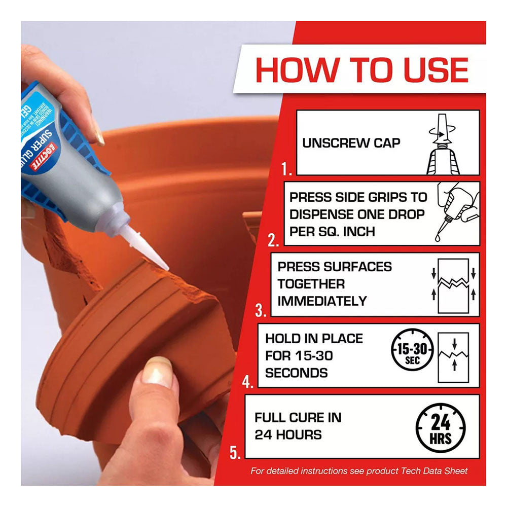 Loctite Super Glue Easy Squeeze Gel, 0.14 Oz