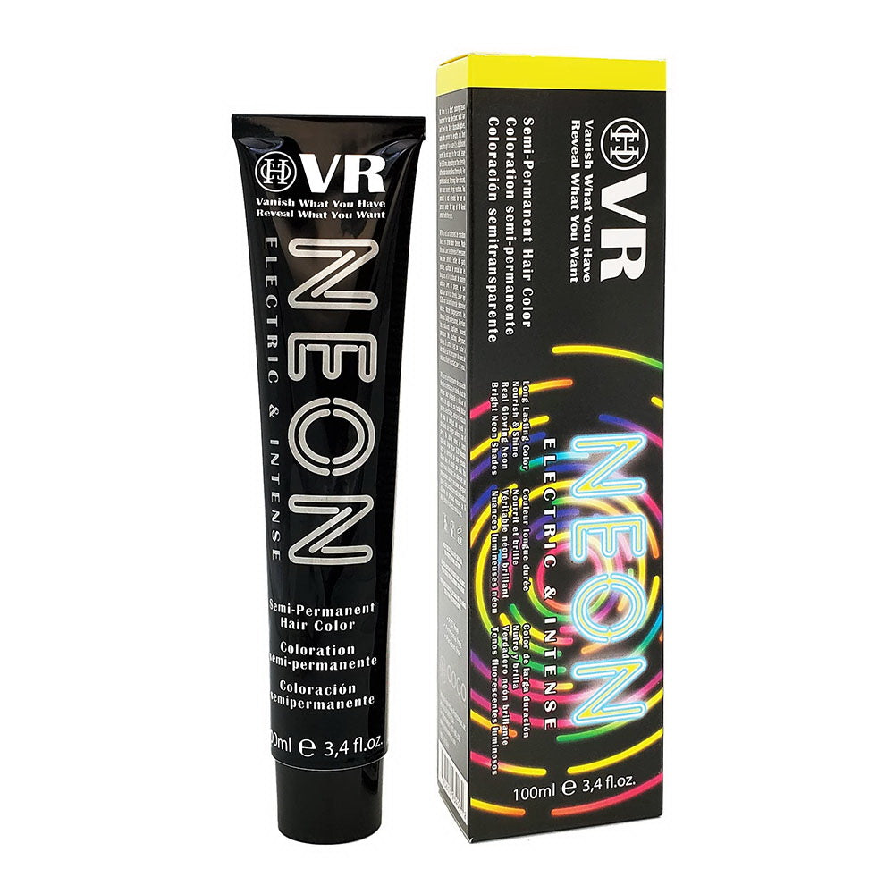 VR Neon Semi Permanent Hair Color, Zesty Lemon Yellow, 3.4 Oz