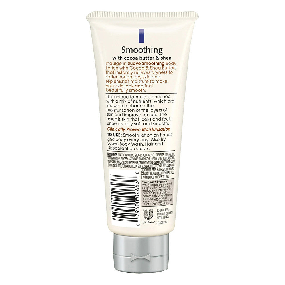 Suave Skin Solutions Smoothing with Coco Butter & Shea Body Lotion, 3 Oz