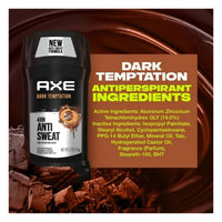 Axe Dry Invisible Solid Anti-Perspirant Deodorant Stick, Dark Temptation - 2.7 Oz