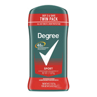Degree Men Sport 48-Hour Antiperspirant & Deodorant Stick, Twin Pack, 2.7 Oz