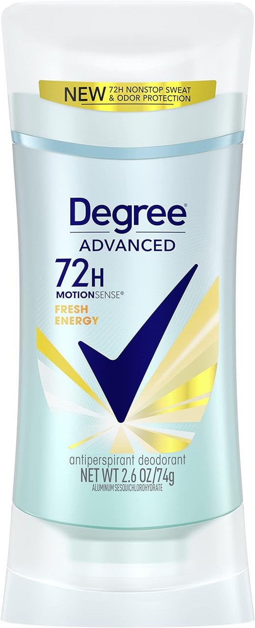 Degree Expert Protection Motionsense Antiperspirant And Deodorant Invisible Solid, Fresh Energy, 2.6 Oz