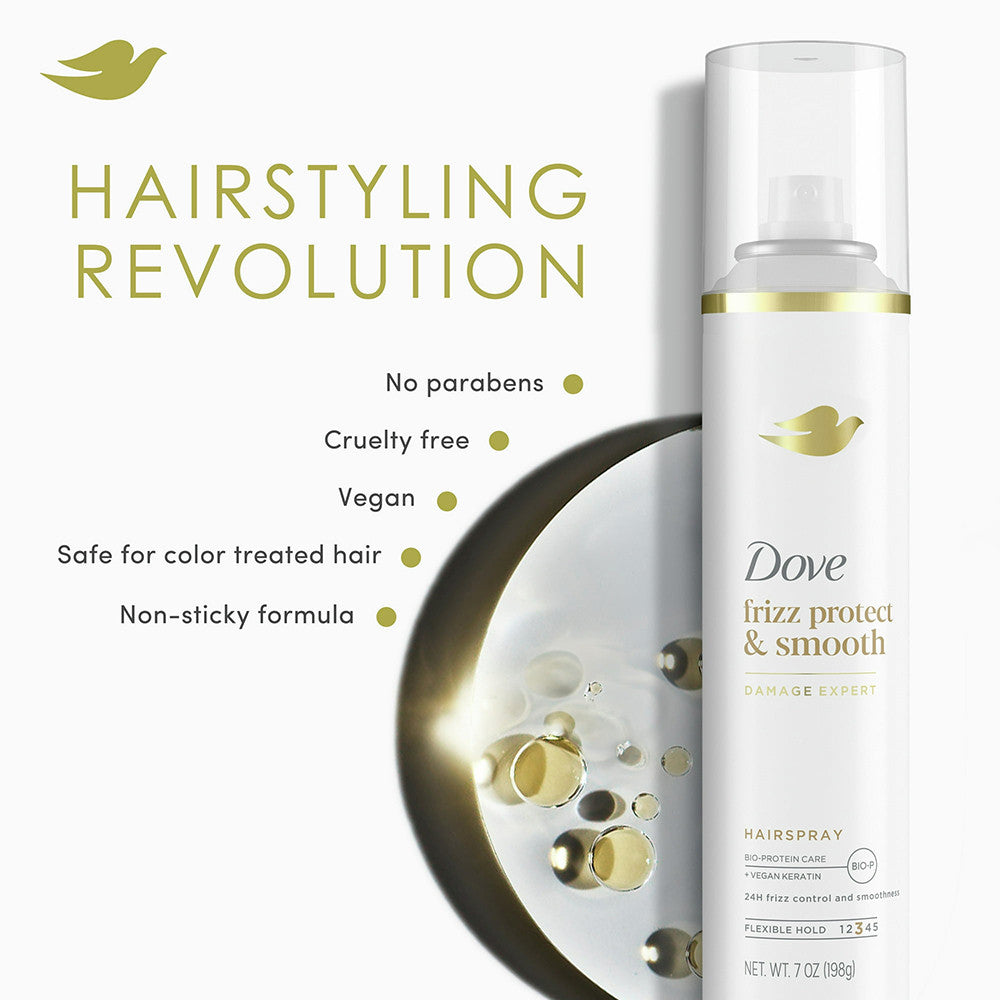 Dove Style Plus Care Strength And Shine Hairspray, Flexible Hold, 7 Oz