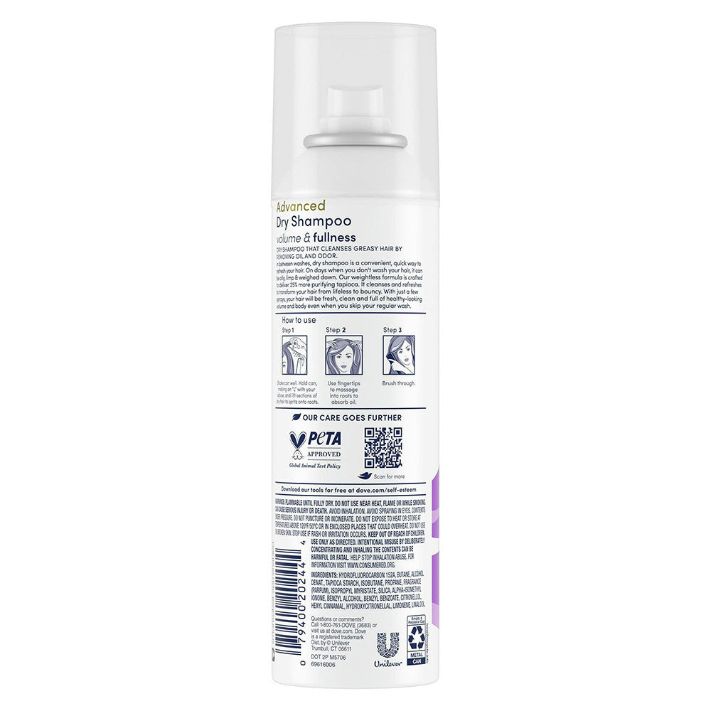 Dove Refresh Plus Care Volume And Fullness Dry Shampoo, 5 Oz