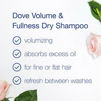 Dove Refresh Plus Care Volume And Fullness Dry Shampoo, 5 Oz