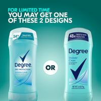 Degree Women Dry Protection Antiperspirant Deodorant, Shower Clean 2.6 Oz, 2 Ea