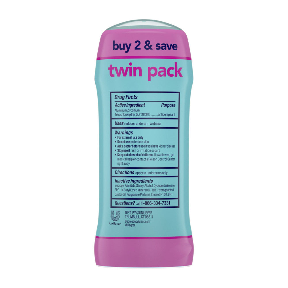 Degree Sheer Powder Anti Perspirant and Deodorant Women, Twin Pack, 2.6 Oz