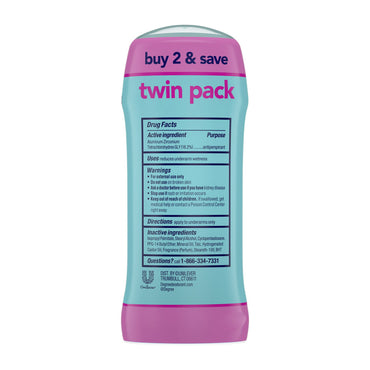 Degree Sheer Powder Anti Perspirant and Deodorant Women, Twin Pack, 2.6 Oz