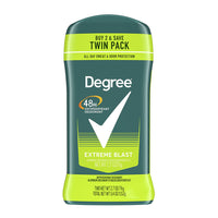 Degree Men Extreme Blast Antiperspirant And Deodorant Twin Pack, 2.7 Oz