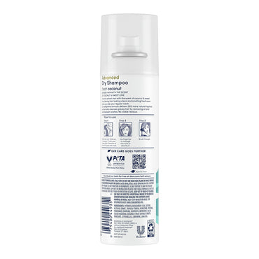 Dove Advanced Dry Shampoo Fresh Coconut Refresh Without Water, 5 Oz