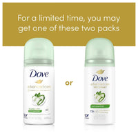 Dove Beauty Cool Essentials Antiperspirant Deodorant Dry Spray, Trial Size, 1 Oz