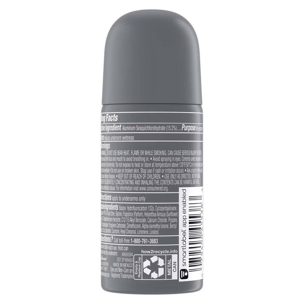 Dove Men Plus Care 72Hr Clean Comfort Antiperspirant and Mini Deodorant Dry Spray, 1 Oz