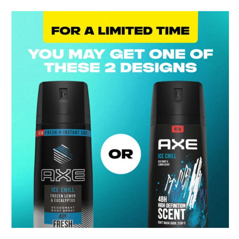 Axe Ice Chill Iced Mint and Lemon Scent 48H High Definition Scent 4Oz (113g)