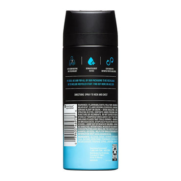 AXE Light Scents Cool Ocean Deodorant Body Spray for Men, 4 Oz