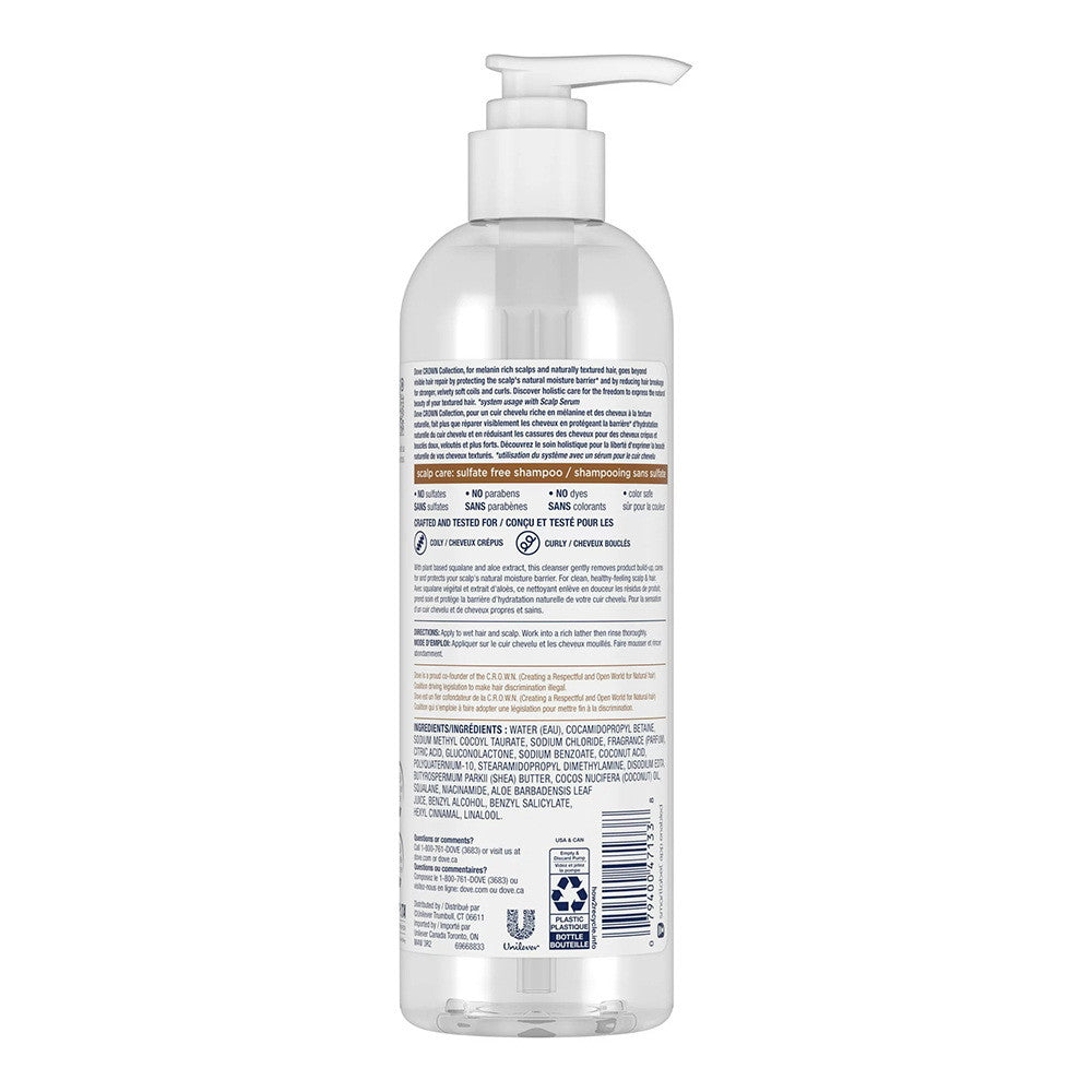 Dove Crown Collection Scalp Care Shampoo, Care For Coils and Curls, 11.5 Oz
