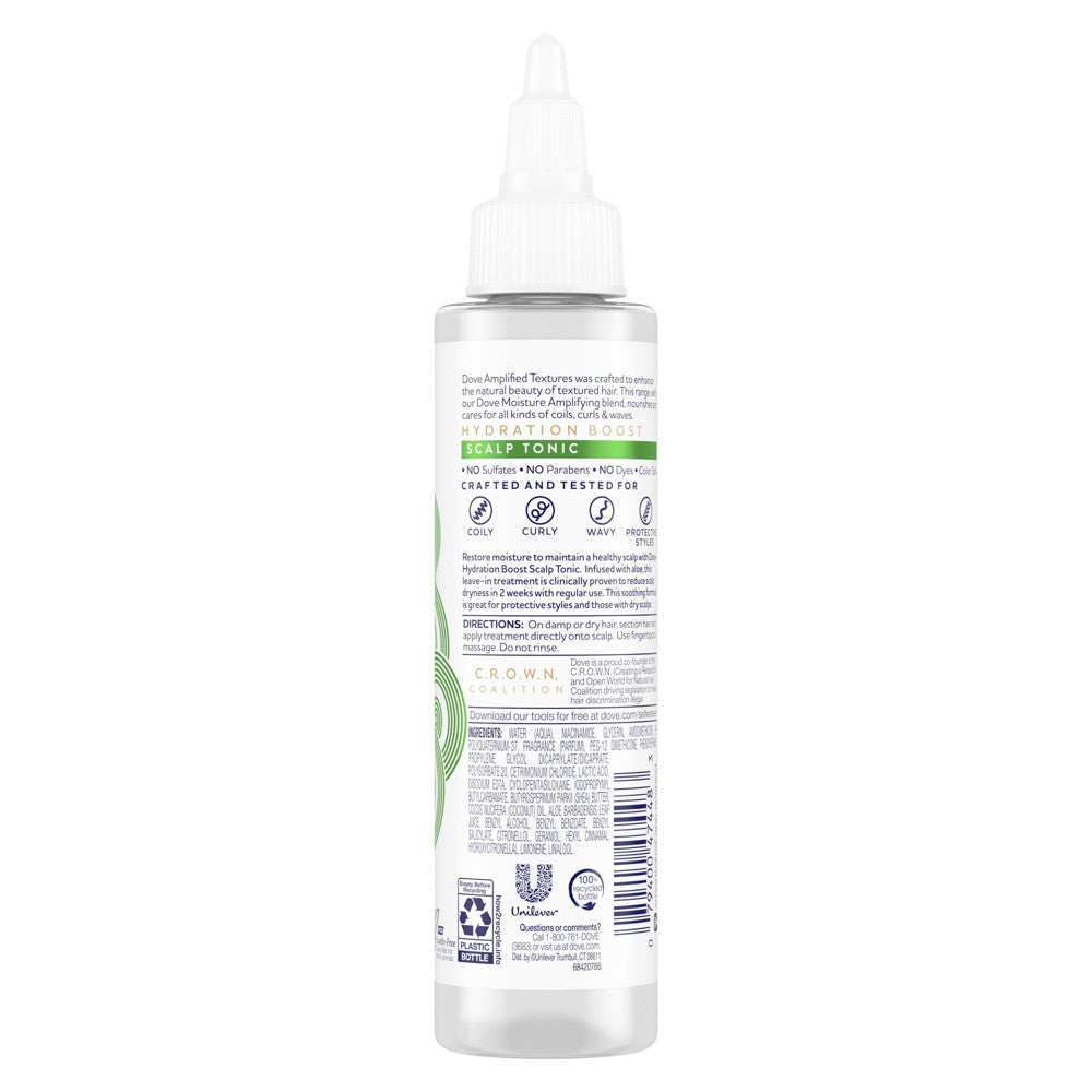 Dove Amplified Textures Vitamin B3 and Aloe Extract Hair and Scalp Treatment, 3.2 Oz