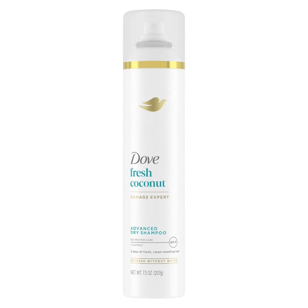 Dove Advanced Dry Shampoo Fresh Coconut for Refreshing Hair 7.3Oz (207g)