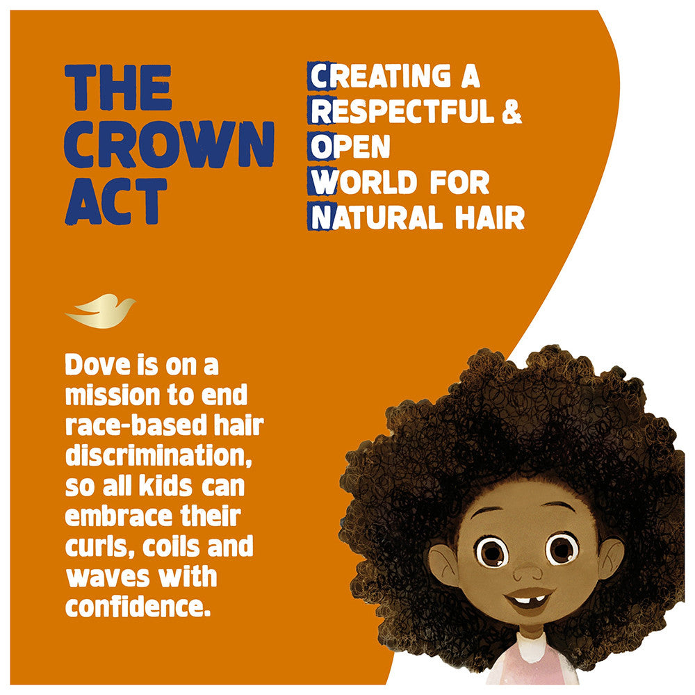 Dove Kids Care Curl Enhancing Hair Styling Cream with Shea Butter and Coconut Oil, 13 Oz