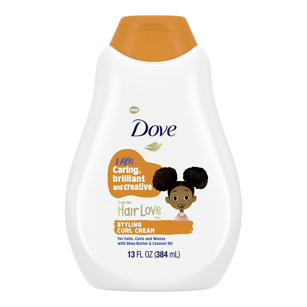 Dove Kids Care Curl Enhancing Hair Styling Cream with Shea Butter and Coconut Oil, 13 Oz