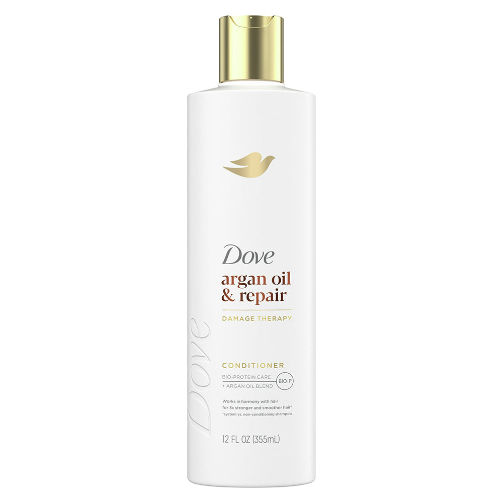 Dove Argan Oil and Repair Conditioner for Stronger and Smoother Hair 12Oz (355ml)