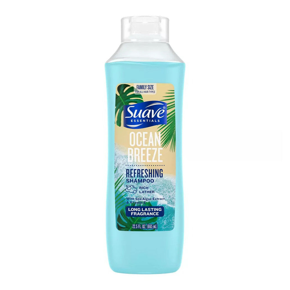 Suave Refreshing Shampoo, Ocean Breeze, 22.5 Oz