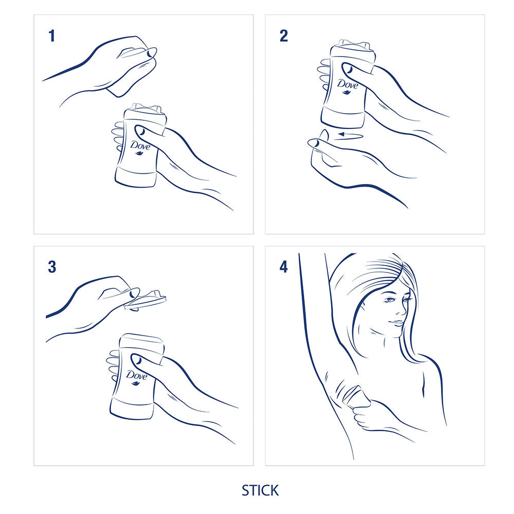 Dove Invisible Solid Antiperspirant Deodorant Stick Fresh, 1.6 Oz