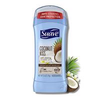 Suave Invisible Solid Antiperspirant Deodorant, Coconut Kiss, 2.6 Oz
