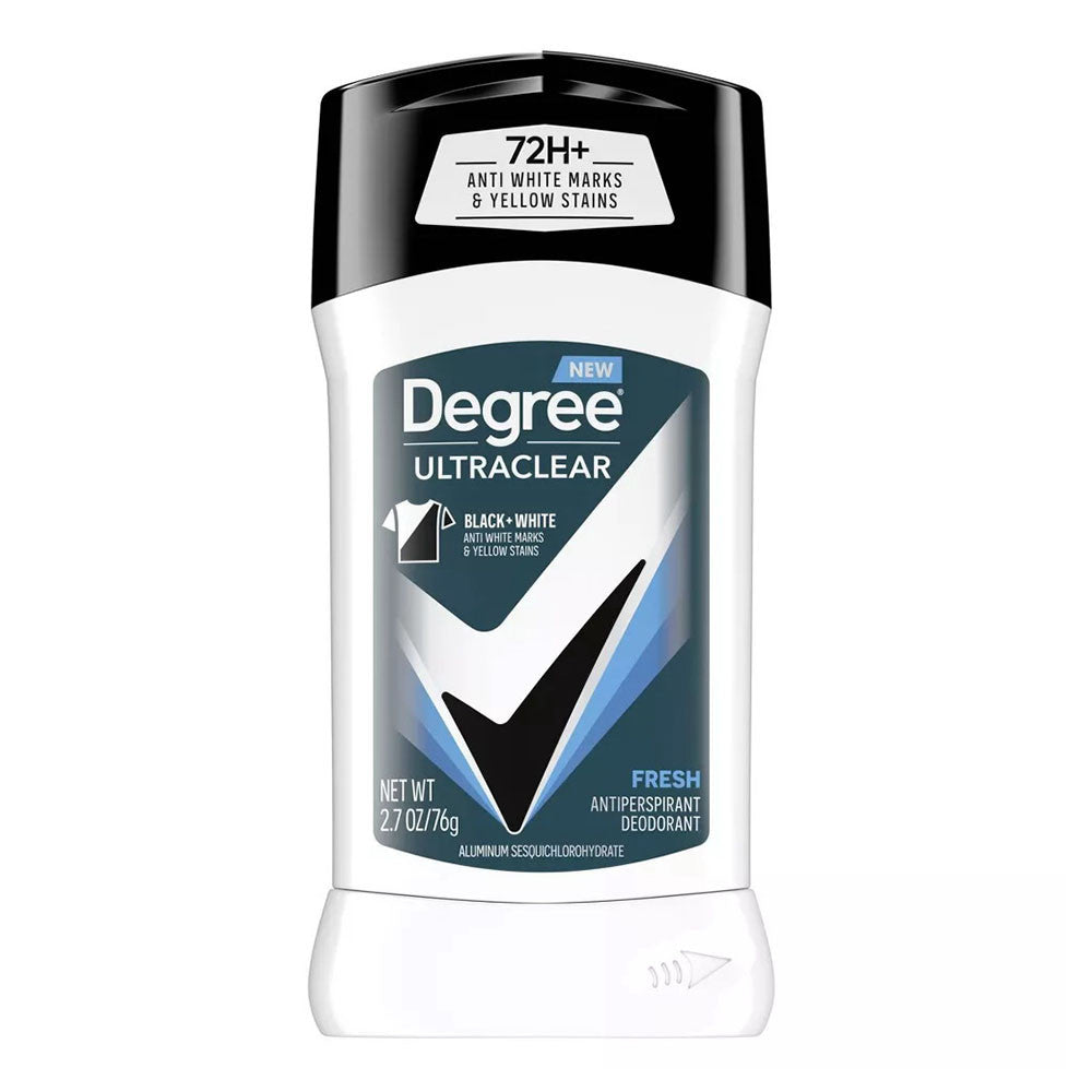 Degree Antiperspirant Invisible Solid, Ultraclear Black and White, 2.7 Oz