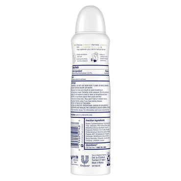 Dove Antiperspirant Deodorant Dry Spray, Clear Finish, 3.8 Oz