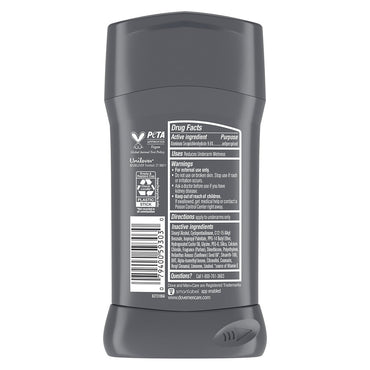 Dove Men Plus Care Stain Defense Antiperspirant Deodorant Stick Clean, 2.7 Oz