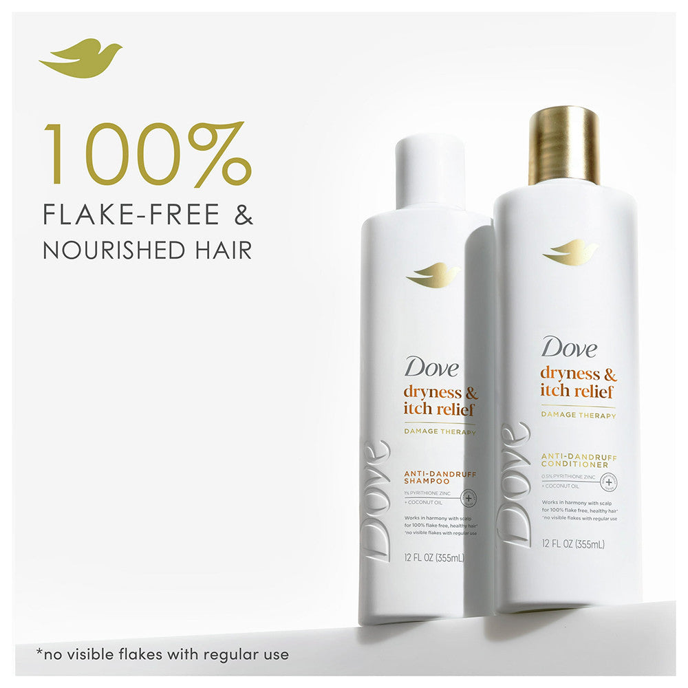 Dove Beauty Dermacare Anti Dandruff Conditioner, 12 Oz