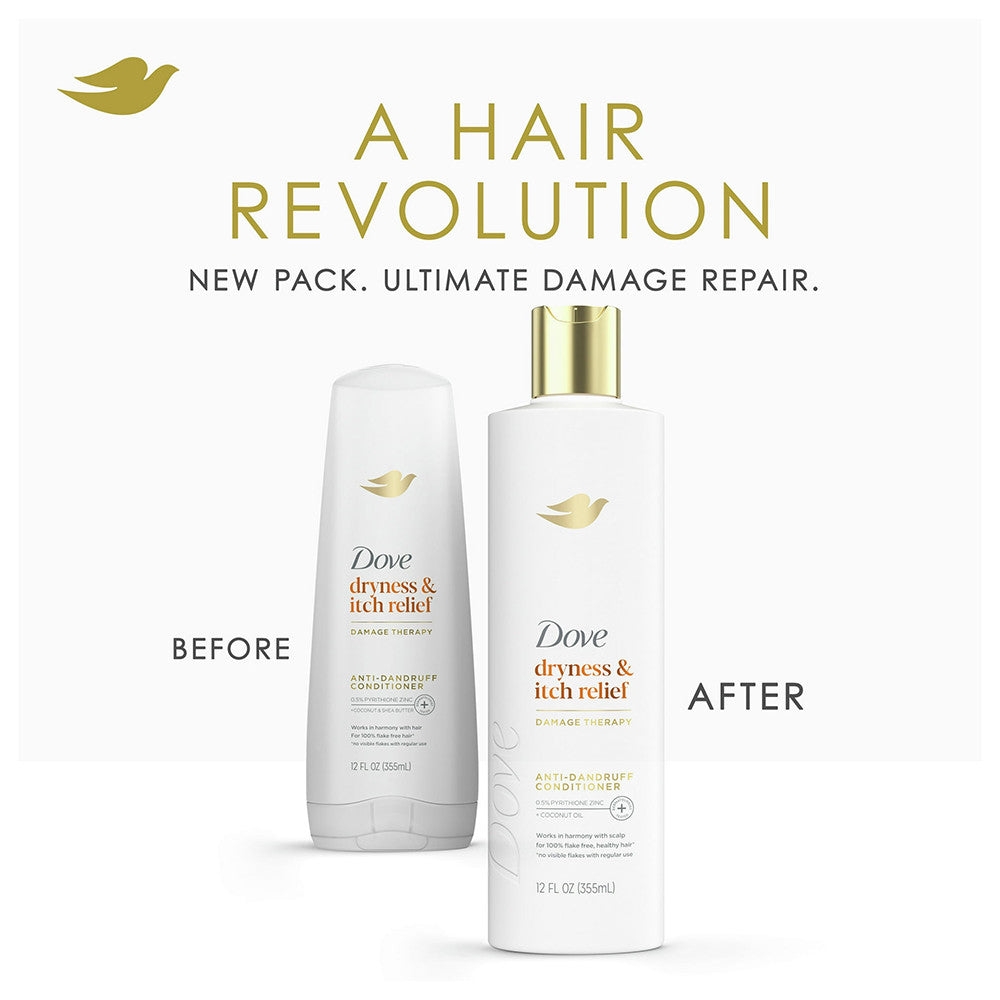 Dove Beauty Dermacare Anti Dandruff Conditioner, 12 Oz
