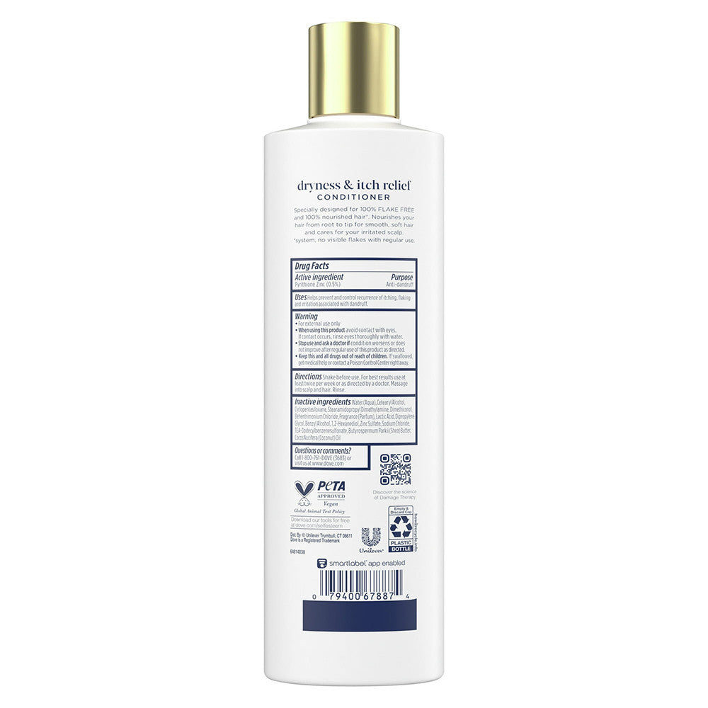 Dove Beauty Dermacare Anti Dandruff Conditioner, 12 Oz
