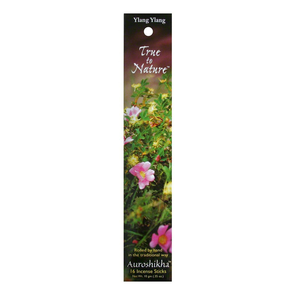 Auroshikha True To Nature Ylang Ylang Incense Sticks, 0.35 Oz