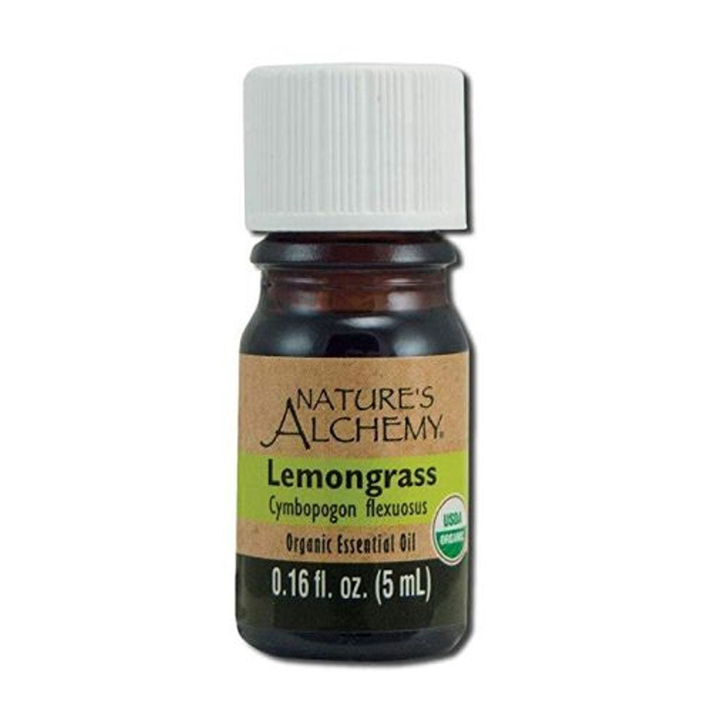 Natures Alchemy Lemongrass Organic Essential Oil, 0.16 Oz