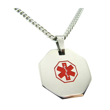 Medical Id Jewelry Necklace For Diabetic Patients, 1 Ea