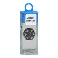 Medical Id Jewelry Necklace For Diabetic Patients, 1 Ea