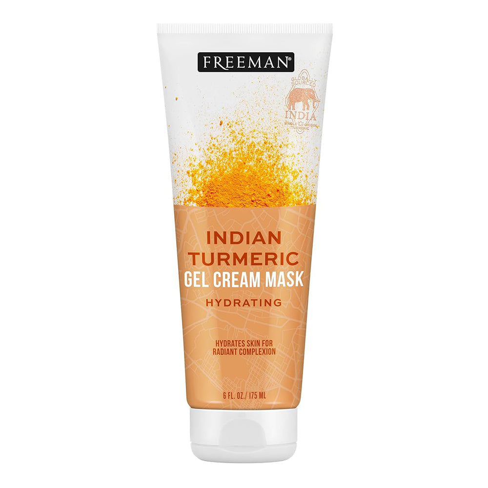 Freeman Facial Indian Turmeric Gel Cream Mask for Brightening and Radiant Complexion 6Oz (175ml)