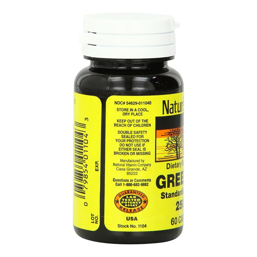Natures Blend Green Tea Extract 250 Mg Capsules, 60 Ea