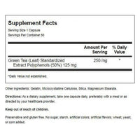 Natures Blend Green Tea Extract 250 Mg Capsules, 60 Ea