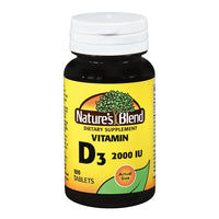 Natures Blend Vitamin D3 2000 Iu Tablets, 100 Ea