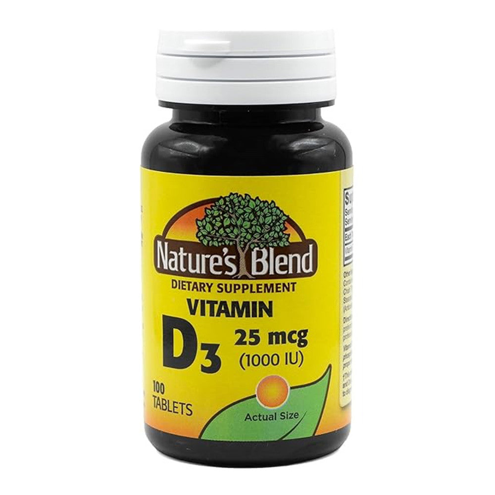 Natures Blend Vitamin D3 1000 Iu Tablets, 100 Ea