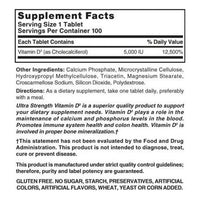 Natures Blend Ultra Strength Vitamin D3 5000 Iu, 100 Ea