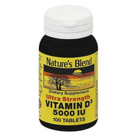 Natures Blend Ultra Strength Vitamin D3 5000 Iu, 100 Ea