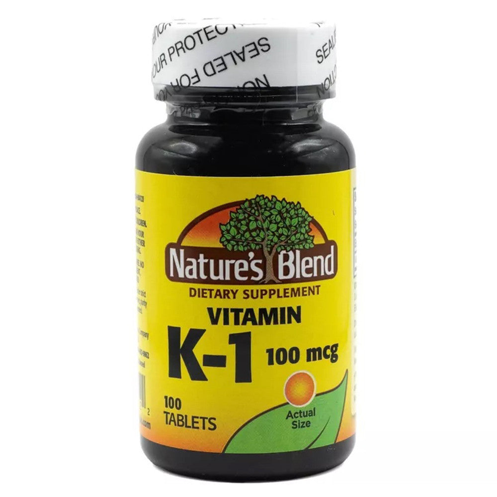 Natures Blend Vitamin K1 100 Mcg Tablets, 100 Ea